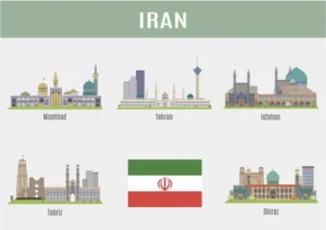 وکتور شهرهای ایران