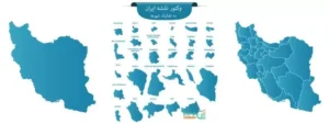 وکتور نقشه شهرهای ایران