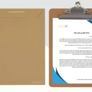 موکاپ سربرگ با پاکت